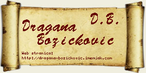 Dragana Božičković vizit kartica